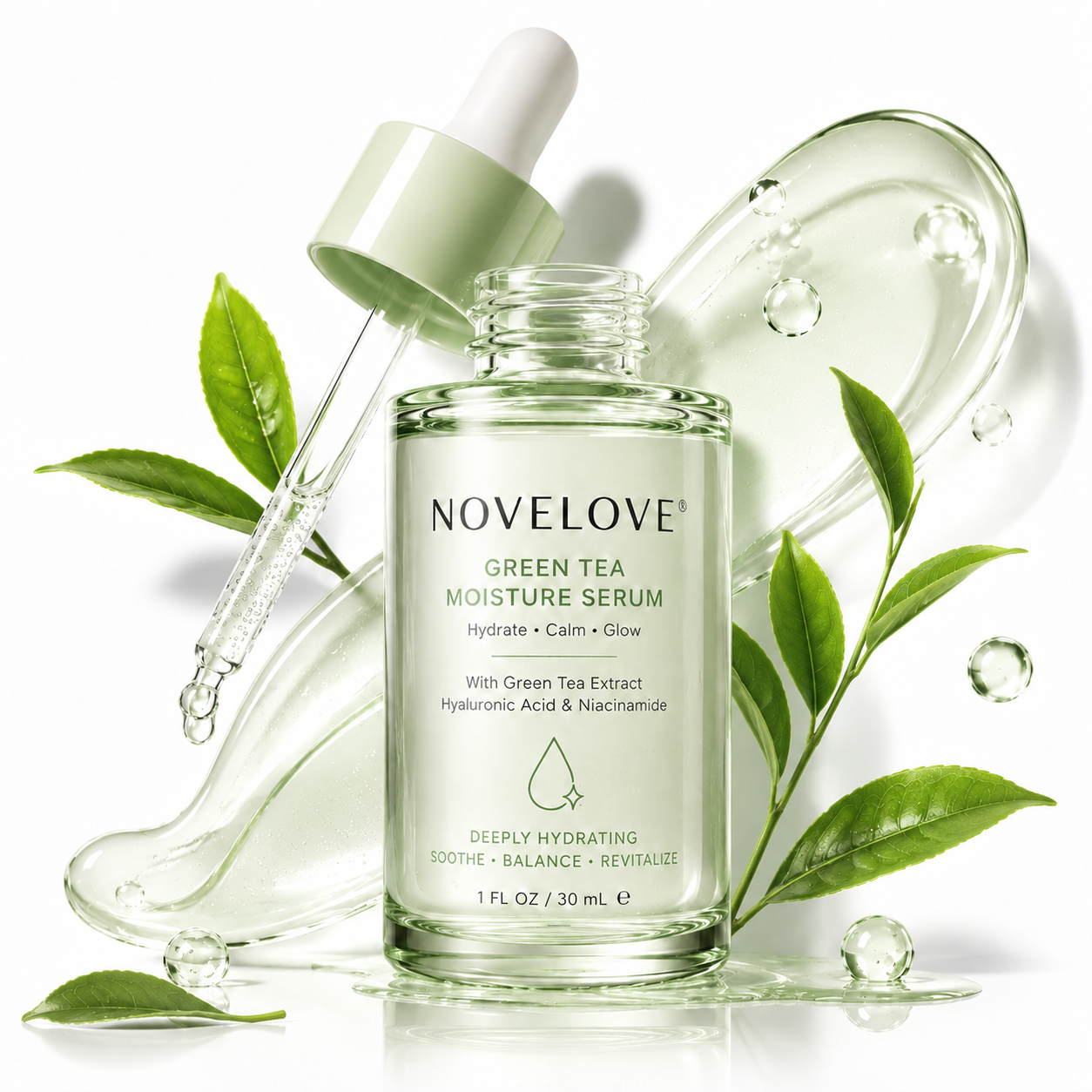 NOVELOVE® Green Tea Hydration Sleeping Serum