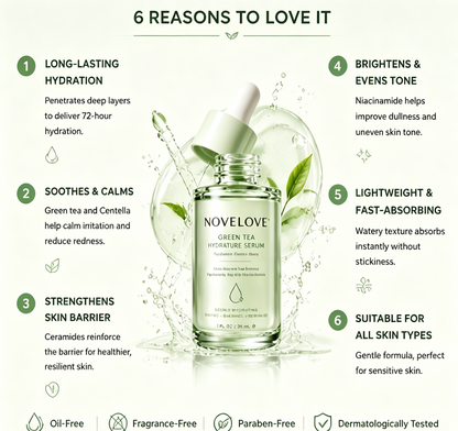 NOVELOVE® Green Tea Hydration Sleeping Serum