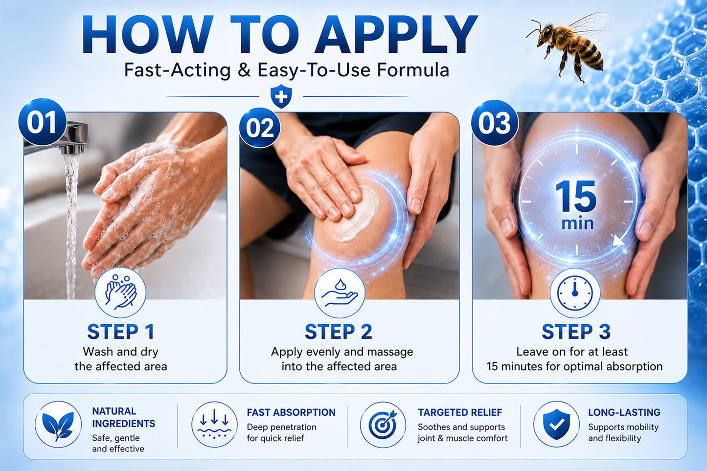 🎁Healrize® Bee Venom Joint Relief Cream 💞Targets stiff, sore joints in knees, hands, shoulders, back & more — so you can move easier every day