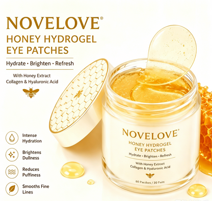 NOVELOVE®Patchs hydrogel pour les yeux au collagène et au miel