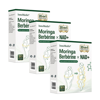 InnoMedix® Moringa Berbérine x NAD+ 20-IN-1 Patch Avancé à Nano-Microaiguilles 🏆