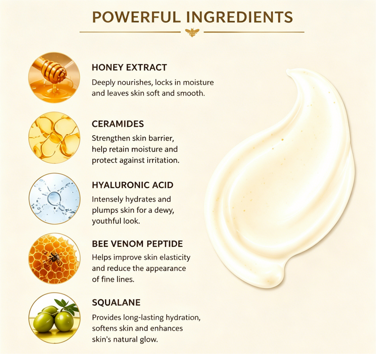 NOVELOVE® Crème hydratante au miel