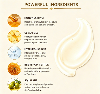 NOVELOVE® Crème hydratante au miel