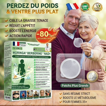 Magasin Officiel|H𝐞a𝐥r𝐢z𝐞® 🏆Moringa · BERBÉRINEX NAD+12-EN-1 Patch avancé à micro-aiguilles nano ✅(Une application quotidienne, résultats visibles en 7 jours)  Obésité, Diabète, Apnée du sommeil, Problèmes articulaires🏆